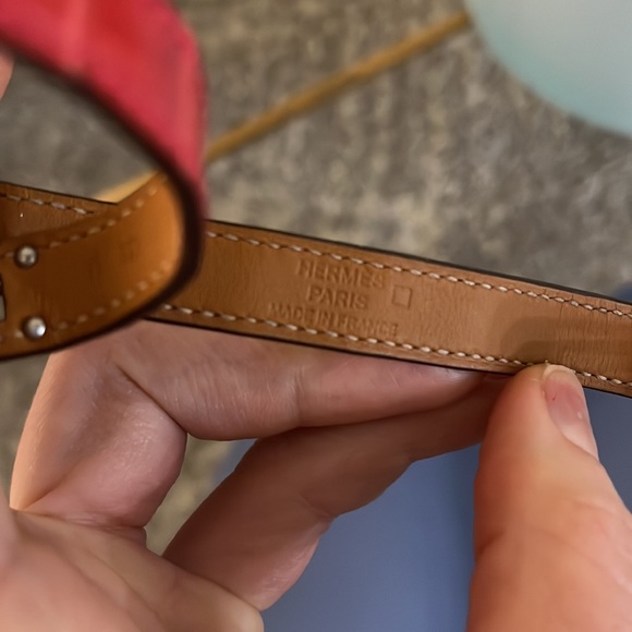 Hermès Kelly Ruby Chevre Double Bracelet - Picture 3 of 6